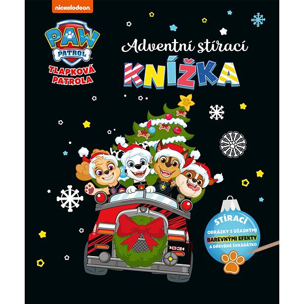 PEM 365279 Tlapková patrola Adventní stírací knížka - poškozený obal