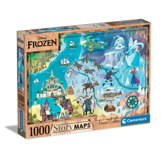 Clementoni Puzzle 1000 dielikov Disney Mapa - Frozen