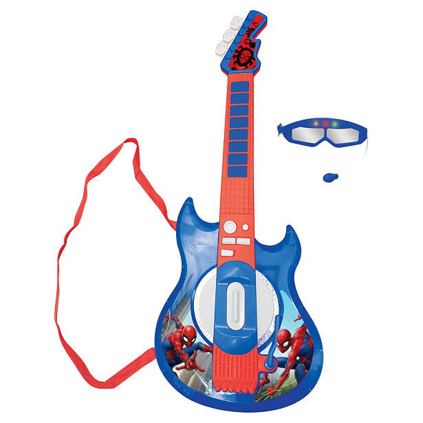 Lexibook Elektronická kytara Spider-Man s brýlemi s mikrofonem