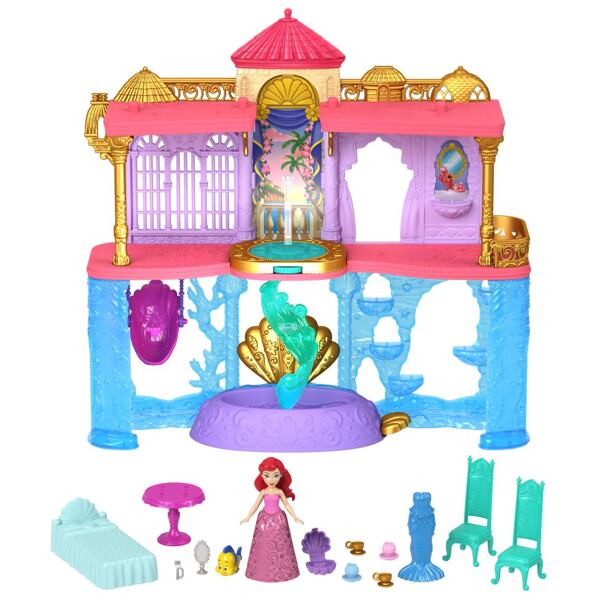 Mattel Disney Princess MALÁ BÁBIKA ARIEL A KRÁĽOVSKÝ ZÁMOK