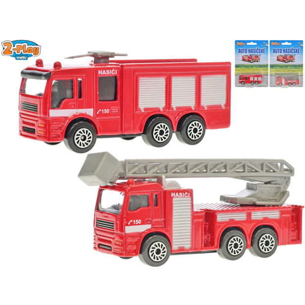 2-Play Traffic Auto hasiči CZ 8cm kov, 2 druhy