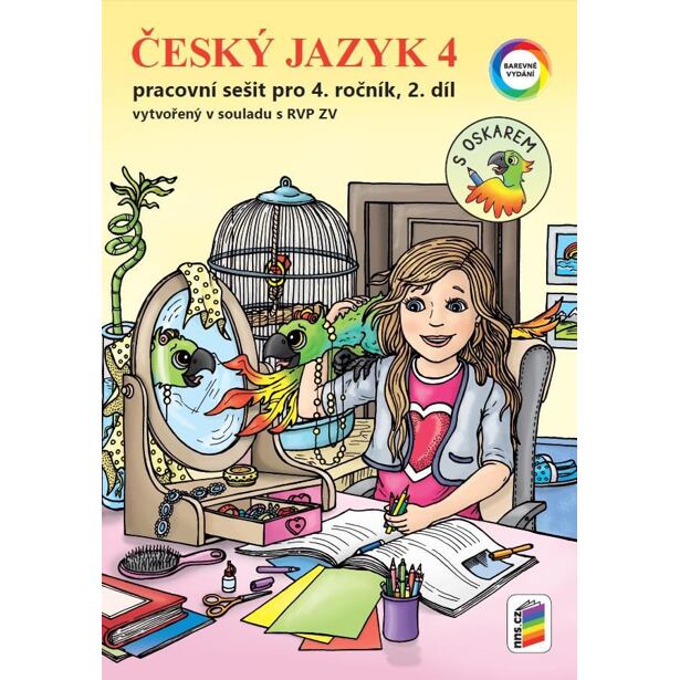 Český jazyk 4, 2. díl s Oskarem (barevný pracovní sešit)