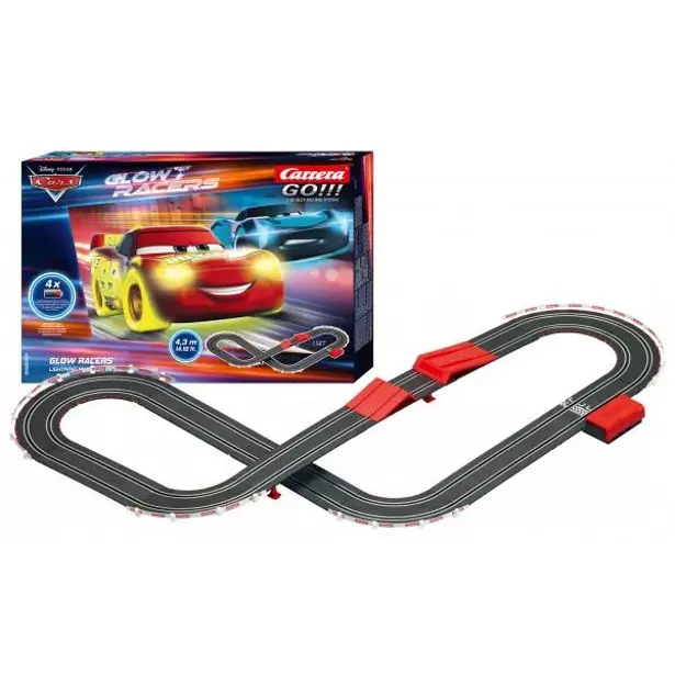 Carrera Autodráha GO 63521 Disney Cars 3 - GLOW