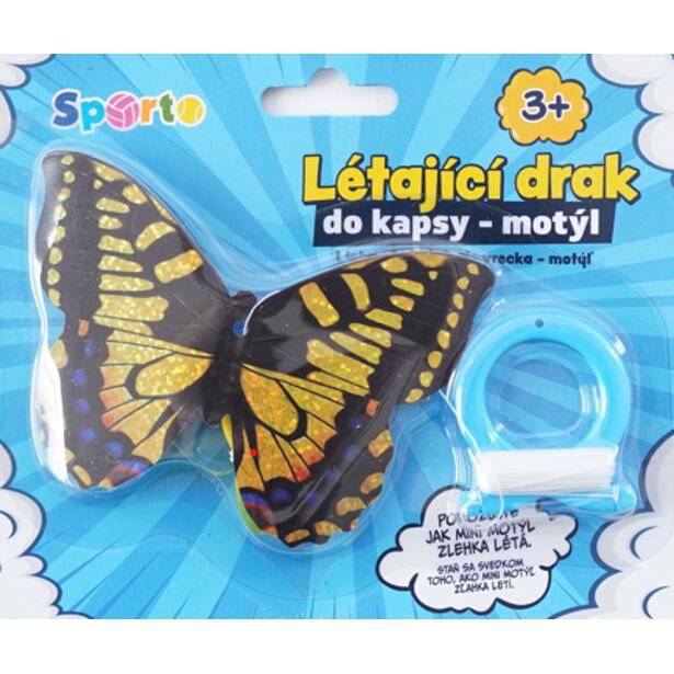 SPORTO Létající drak do kapsy - Motýl, více druhů