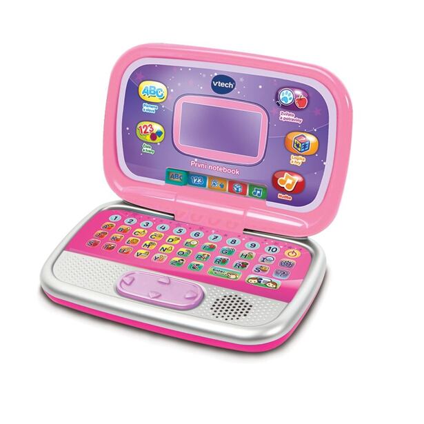 ME 80196358 Vtech Prvý notebook - ružový CZ - poškodený obal
