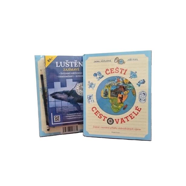 Balíček Čeští cestovatelé + křížovky s tužkou