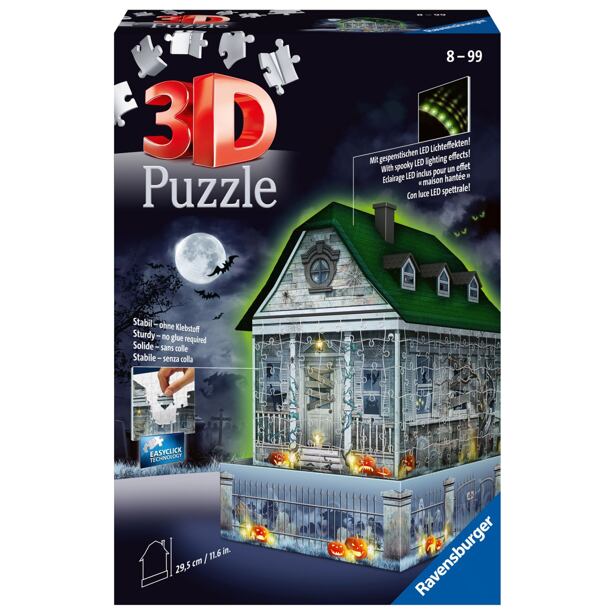 Ravensburger Strašidelný dom (Nočná edícia) Puzzle 216 dielikov