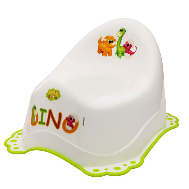 MALTEX Nočník s protiskluzem DINO - bílá