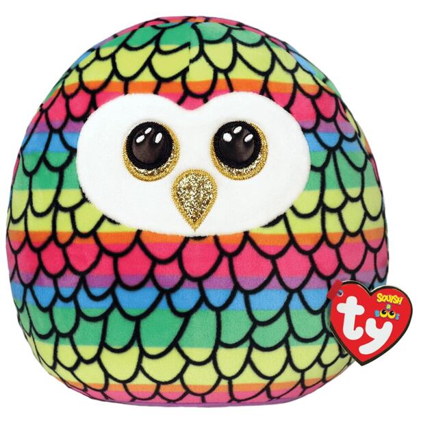 METEOR Ty Squish-a-Boos OWEN - duhová sova, 22 cm - Regular (1)