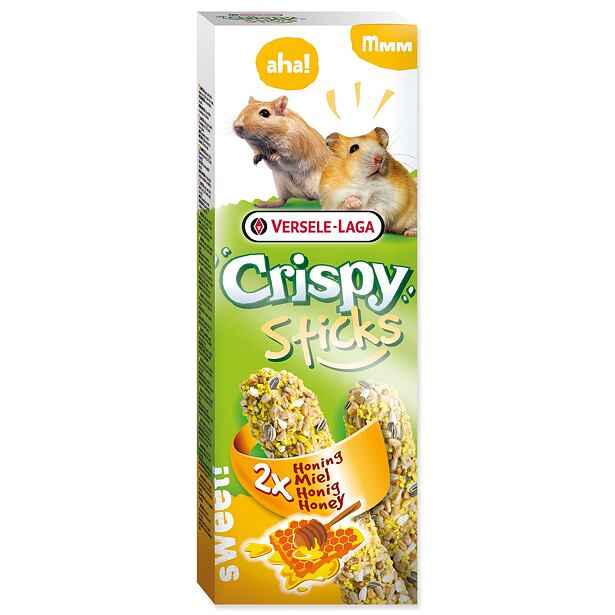 Tyčinky VERSELE-LAGA Crispy s medom pre škrečky a pieskomily 110 g