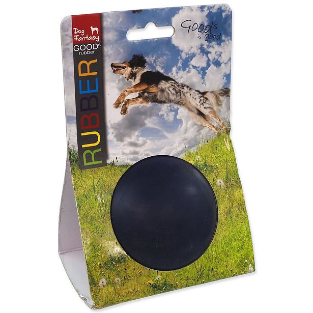 Hračka DOG FANTASY lopta gumová hádzacia modrá 8 cm 1 ks