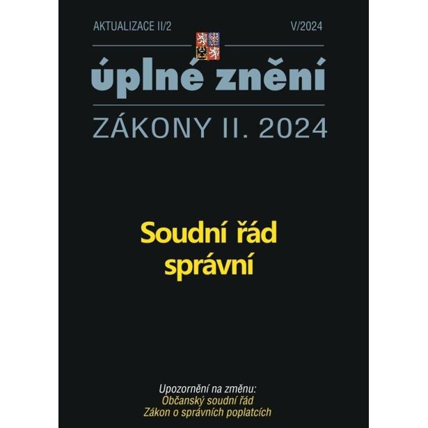 Aktualizace II/2 2024 Soudní řád správní