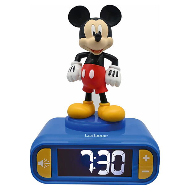 Lexibook Budík s nočním 3D světlem Myšák Mickey