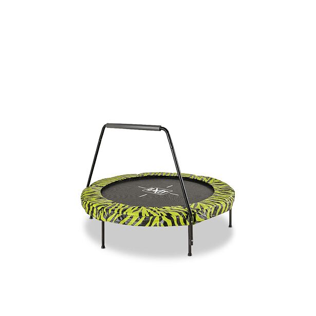 EXIT TOYS  Tiggy Junior trampolína s tyčí ø140cm - černá / zelená