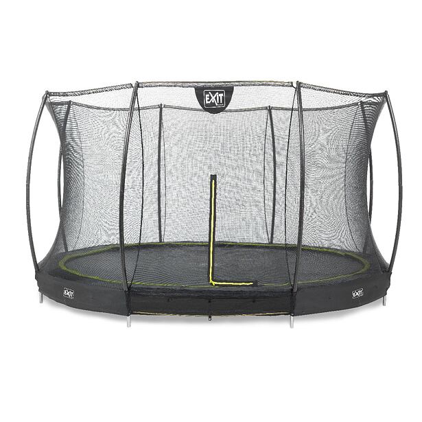 EXIT TOYS Silhouette pozemní trampolína ø366cm s ochrannou sítí - černá