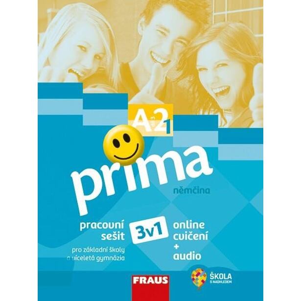 Prima A2/díl 1 - Hybridní pracovní sešit 3v1 pro ZŠ a VG