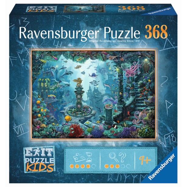 2413394 Exit KIDS Puzzle: Potopená Atlantída 368 dielikov - poškodený obal