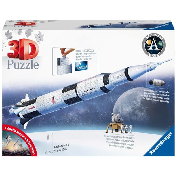 2411545 Vesmírna raketa Saturn V 432 dielikov - poškodený obal