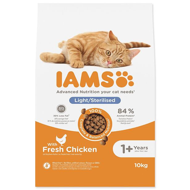 IAMS CAT AD WC/STRLZD CKN 10KG