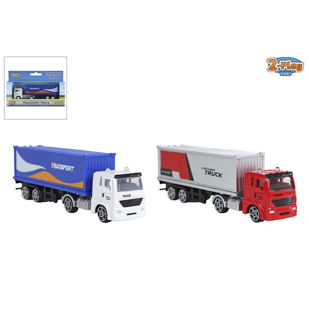 2-Play Traffic Kamion 12cm kov volný chod, 2 barvy