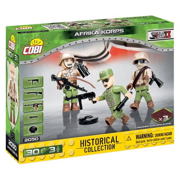 3 figurky s doplňky Afrika Korps, 30 k