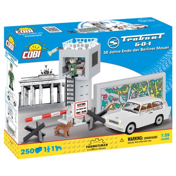 Cobi TRABANT 601, 30.výročí pádu Berlínské zdi, 250 k, 1 f, 1 pes