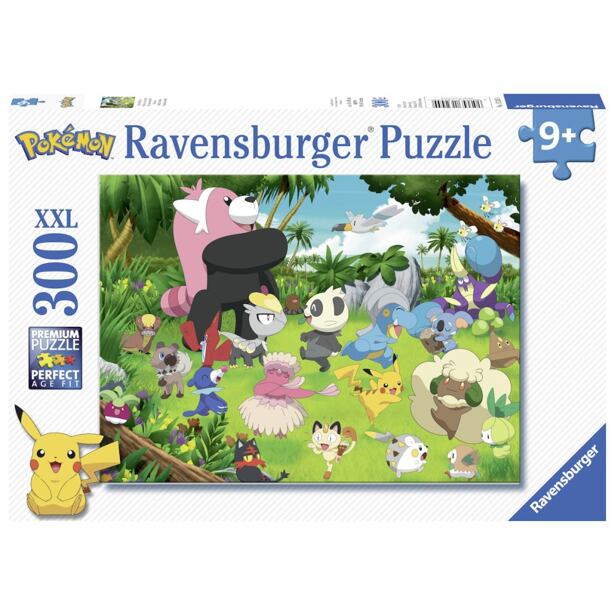 Ravensburger Pokémon Puzzle: Rozdovádění Pokémoni, 300 dílků