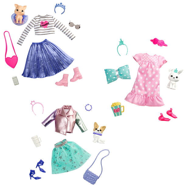Mattel Barbie Princess Adventure Zvířátko a šaty s doplňky, více druhů