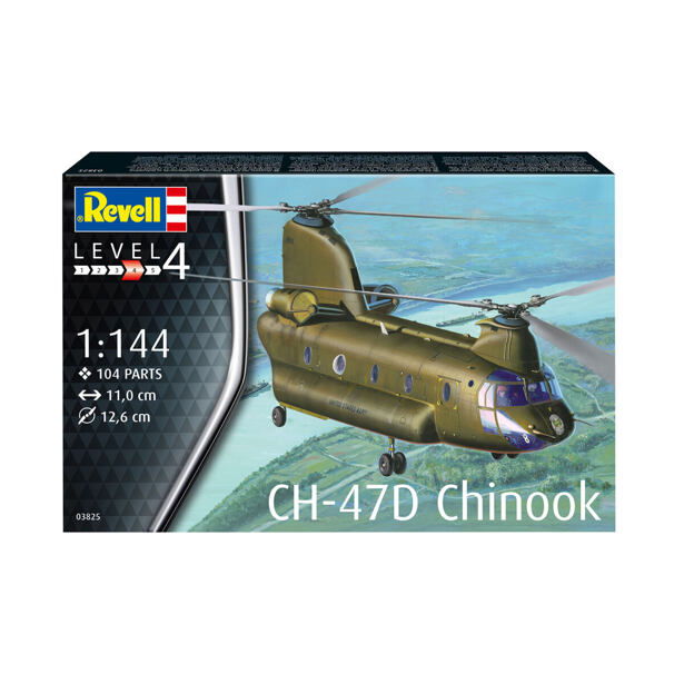 Plastic ModelKit vrtulník 03825 - CH-47D Chinook (1:144)