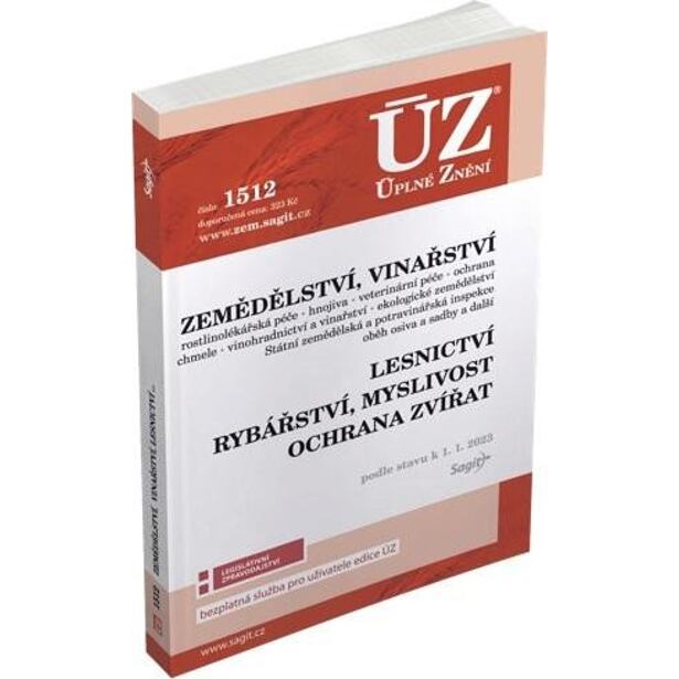ÚZ 1512 Zemědělství, Vinařství, Lesnictví, Myslivost, Rybářství, Ochrana zvířat