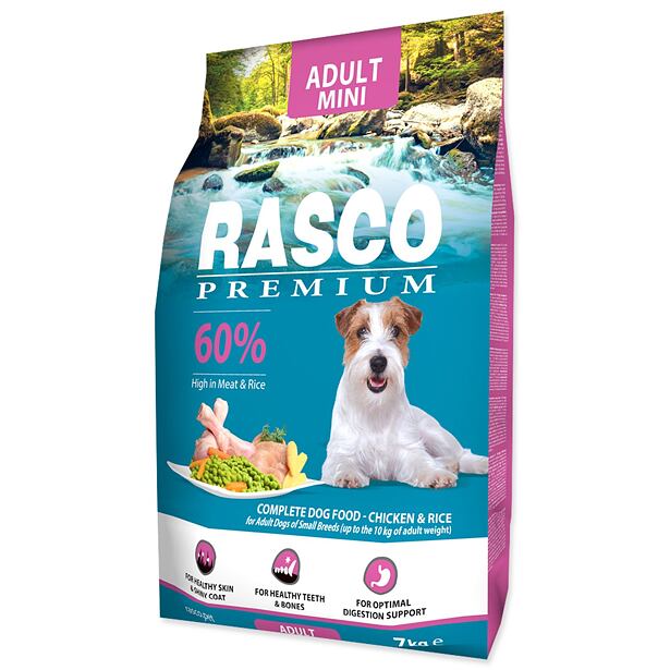 Granule RASCO Premium Adult kuře s rýží 7 kg