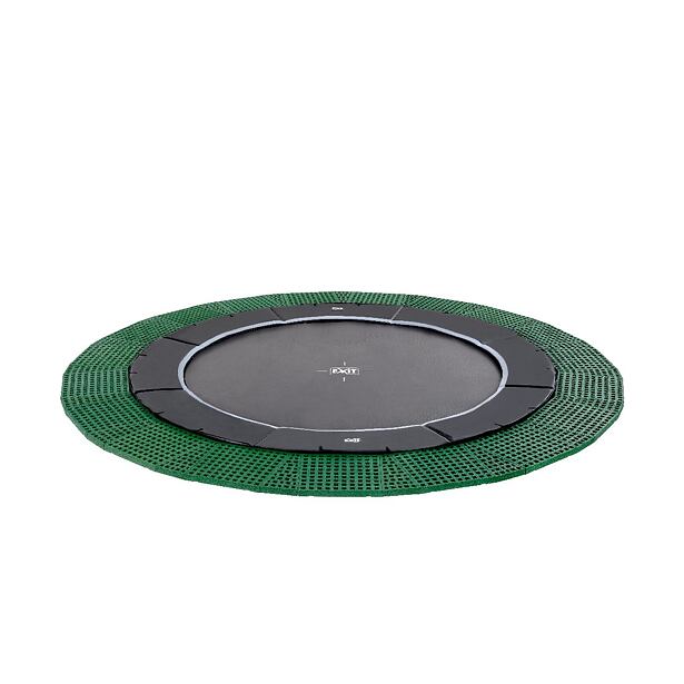 EXIT TOYS  Dynamická přízemní trampolína ø366cm s bezpečnostními dlaždicemi Freezone - černá