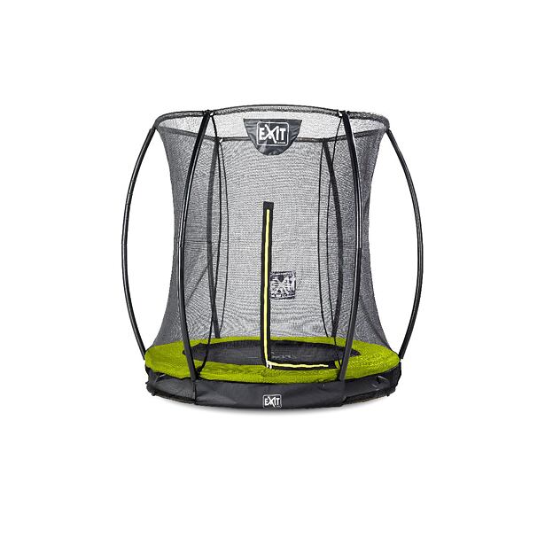 EXIT TOYS Silhouette pozemní trampolína ø183cm s ochrannou sítí - světle zelená