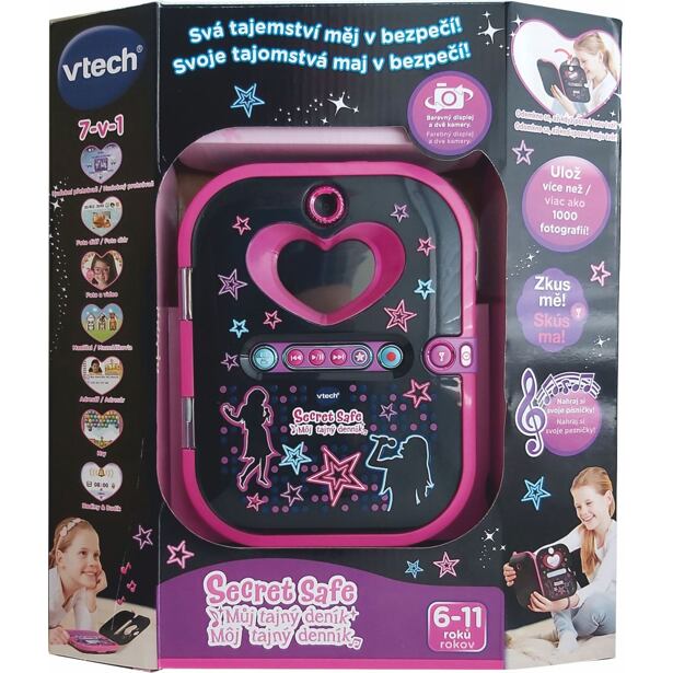Vtech Kidi Secret Safe - Môj tajný denník - čierný SK