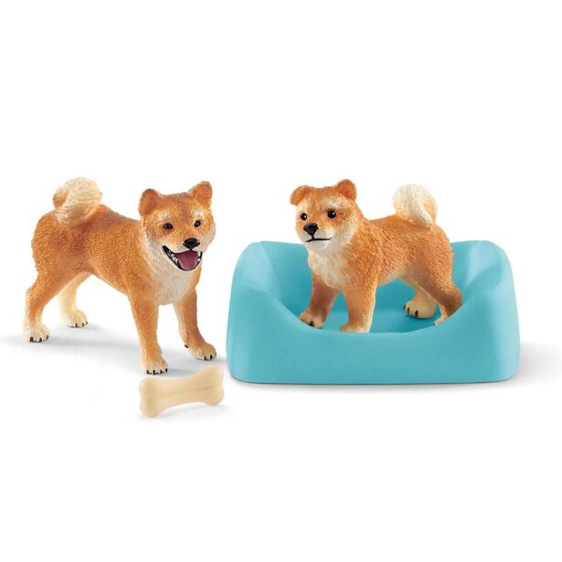 Schleich Fenka a šteňa Shiba Inu