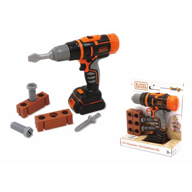 Smoby Black & Decker Mechanická aku vrtačka/šroubovák