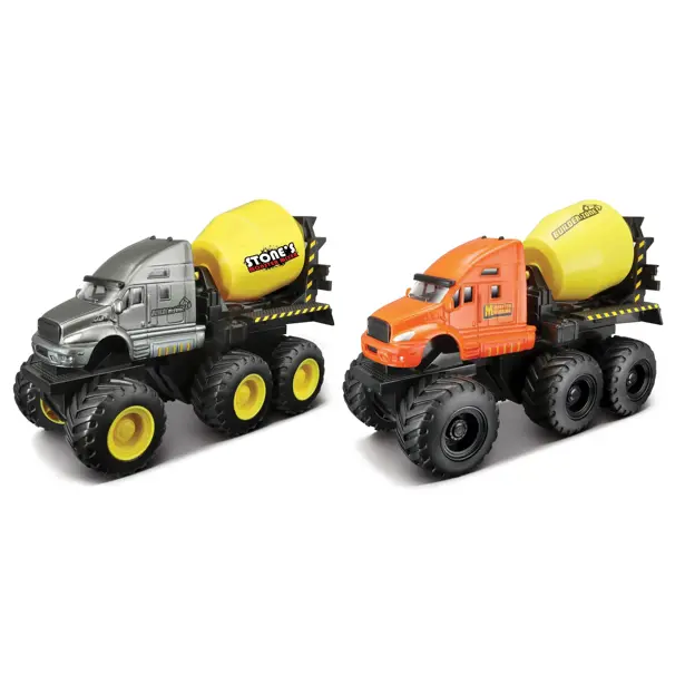 Maisto Builder Zone Quarry monsters užitkové vozy - míchačka, 2 druhy