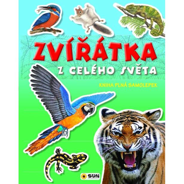 Zvířátka z celého světa - Kniha plná samolepek