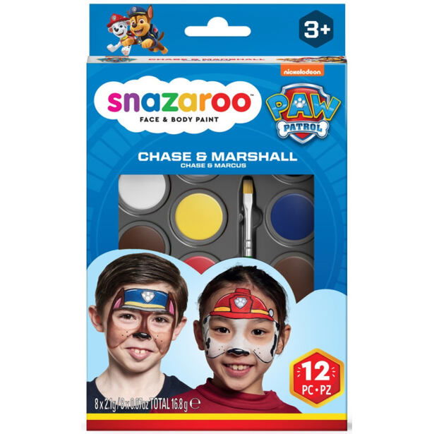 SMT Paw Patrol Snazaroo sada tvárových farieb Chase&Marshall