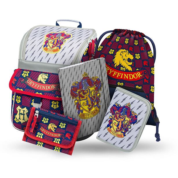 BAAGL 5 SET Zippy Harry Potter Nebelvír: aktovka, penál, sáček, desky, peněženka