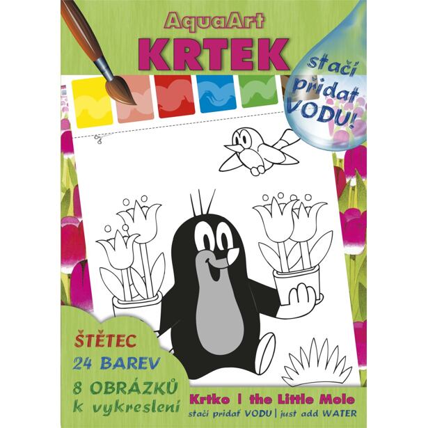 Akim AquaArt A4 "Stačí přidat vodu"+ štětec - Krtek 2