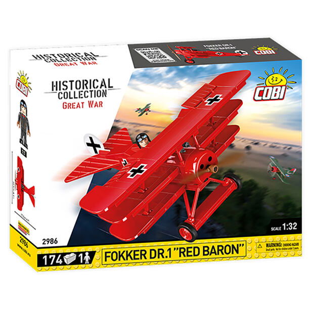 Cobi 2986 Fokker Dr. I Red Baron