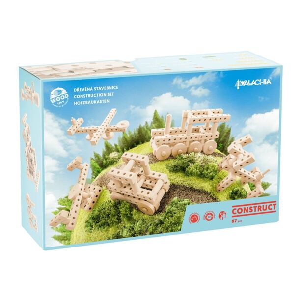 Walachia CONSTRUCT stavebnice 67 dílů