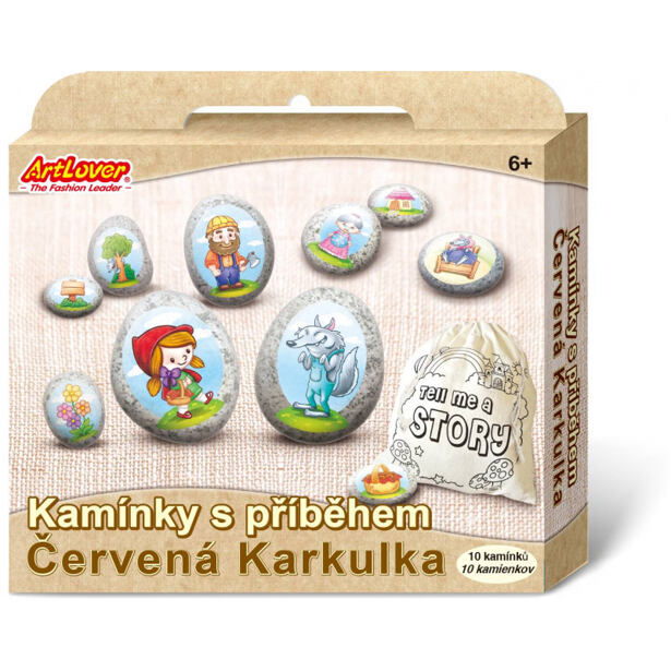 ArtLover Kamínky s příběhem - Červená Karkulka