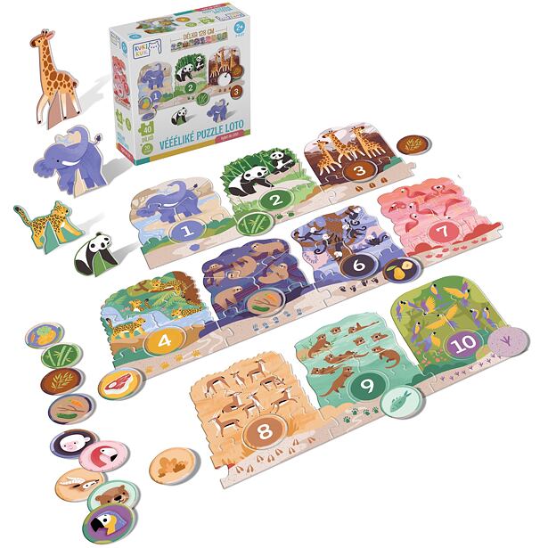KukiKuk - Veľké puzzle Loto - Výlet do ZOO