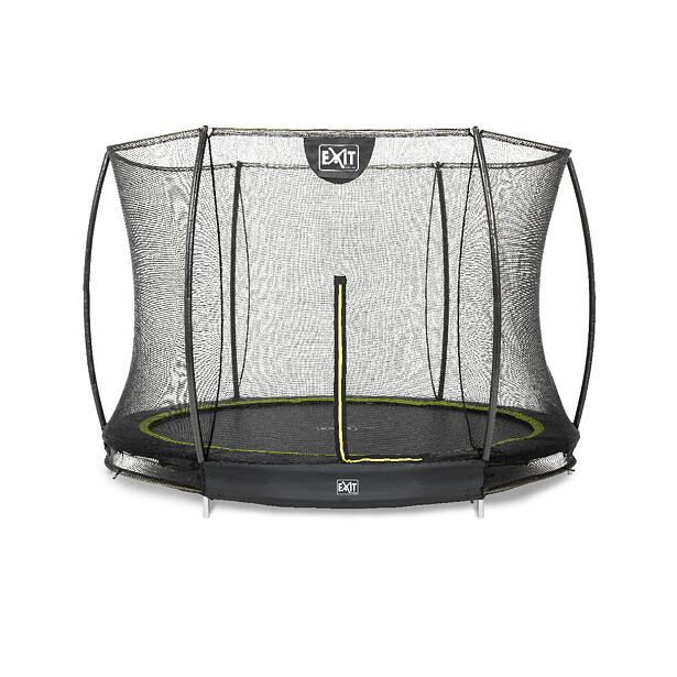 EXIT TOYS Silhouette pozemní trampolína ø244cm s ochrannou sítí - černá