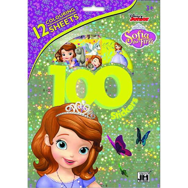 Jiri Models 100 samolepek s omalovánkovými listy/ Sofie