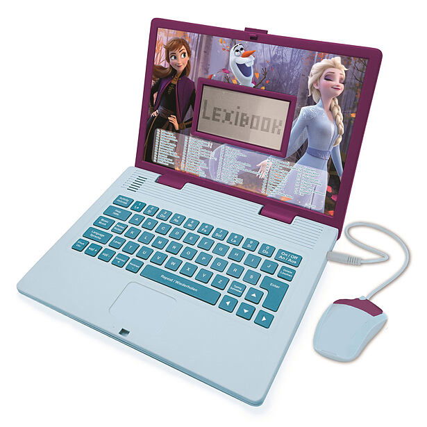 Lexibook Dvojjazyčný česko-anglický notebook Disney Frozen s aktivitami