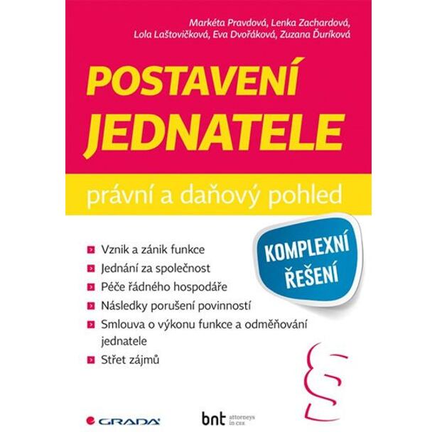 Postavení jednatele - Právní a daňový pohled