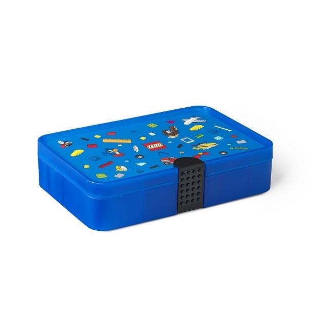 LEGO Iconic Úložný box s přihrádkami - modrý